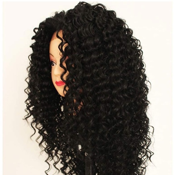 ?24” BLACK KINKY CURLY LACE FRONT WIG? *NEW*
? main image 4